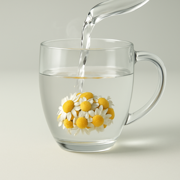 Add Chamomile to 1 cup of hot water